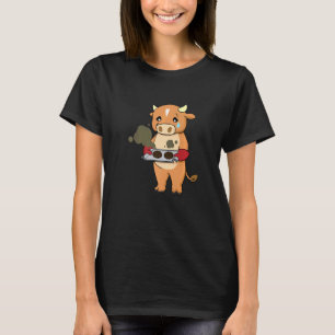 Camiseta Repostería Salió Mal Vaca Chef Culinario Panadero