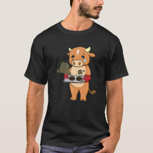 Camiseta Repostería Salió Mal Vaca Chef Culinario Panadero