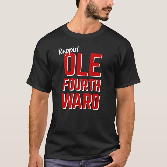 Camiseta Reppin Ole Forth Ward Funny Atlanta Gift (Anverso)