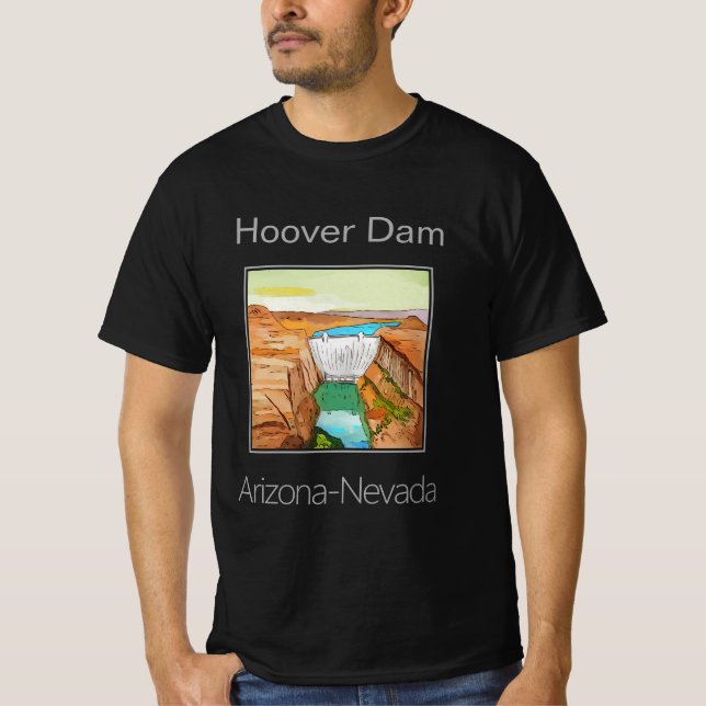 Camiseta Represa Hoover, Arizona-Nevada (Anverso)