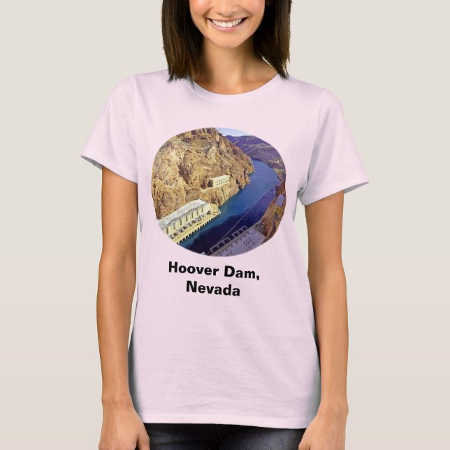Camiseta Represa Hoover, mujeres de Nevada (Anverso)