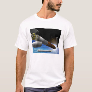 Camiseta Representación artística de un cohete de carga pes