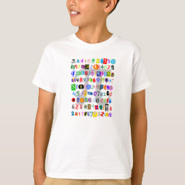 Camiseta Representación colorida y divertida de Pi