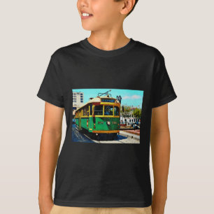 Camiseta Representación en acuarela del tranvía del paseo m