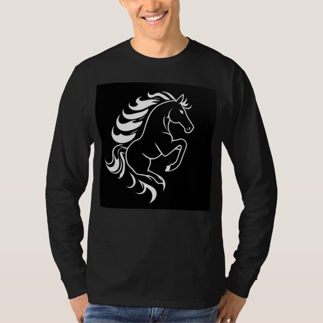 Camiseta Representación estilizada de un caballo (Anverso)