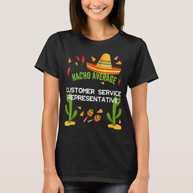Camiseta Representante de servicio al cliente promedio de N (Anverso)
