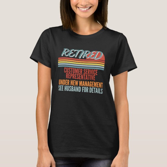 Camiseta Representante de servicio al cliente retirado Nuev (Anverso)