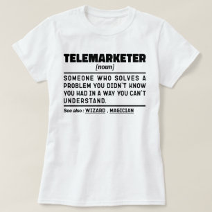 Camiseta Representante de ventas de definición moderna de t