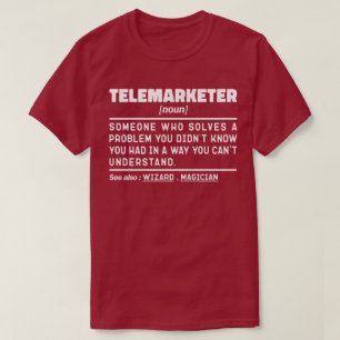 Camiseta Representante de ventas de definición moderna de t