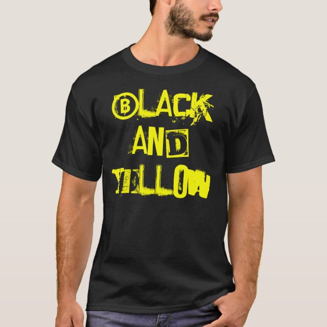 Camiseta Representante negro y amarillo (Anverso)