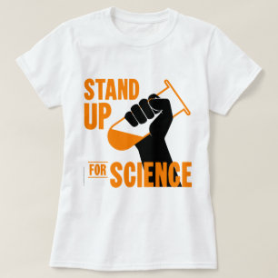 Camiseta Represente para arriba tubo de ensayo de la
