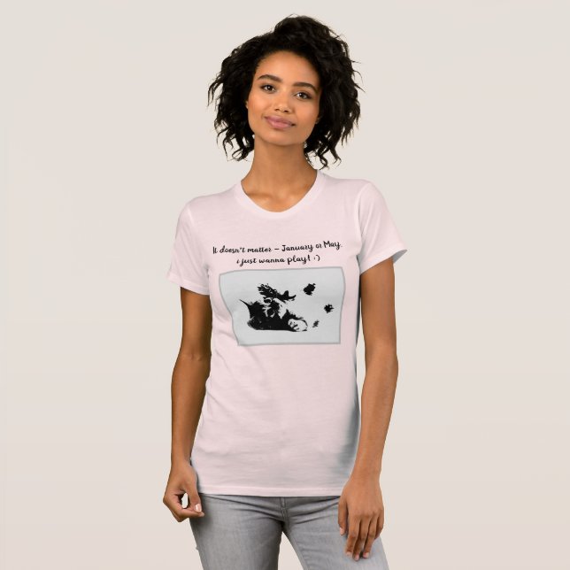 Camiseta Reproducción de gatos (Anverso completo)