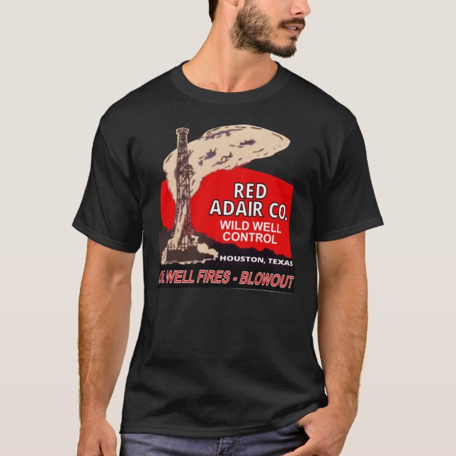 Camiseta Reproducción de logotipos de Red Adair Co. - Bomba (Anverso)