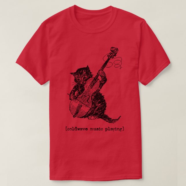 Camiseta Reproducción de música Coldwave (Diseño del anverso)