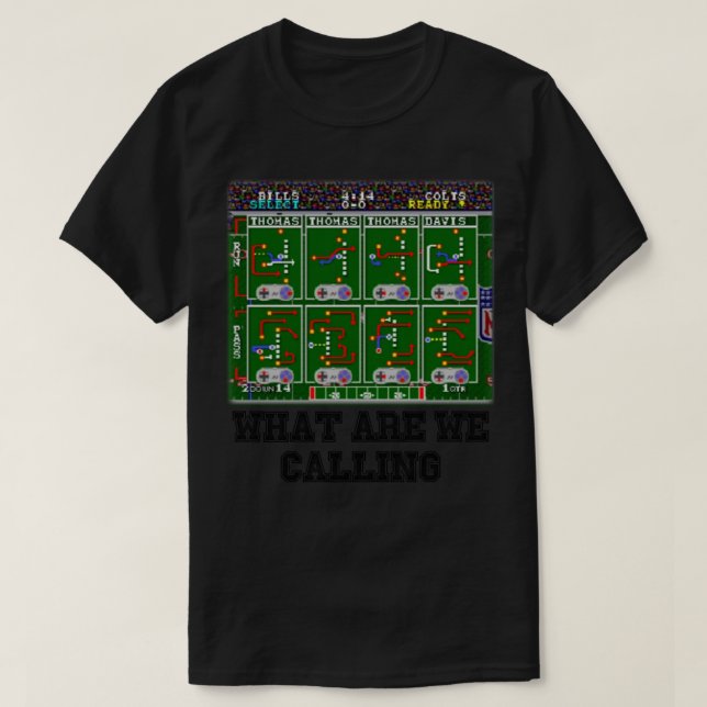 Camiseta Reproducción de Tecmo Super Bowl (Diseño del anverso)