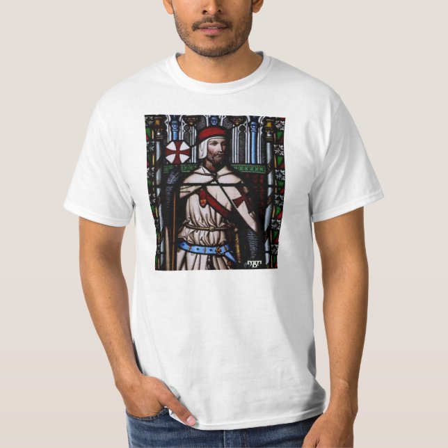 Camiseta Reproducción de templario de una Vitrage (Anverso)