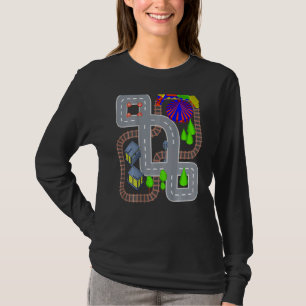 Camiseta Reproducción de tren y de coches Masaje Mat de vue