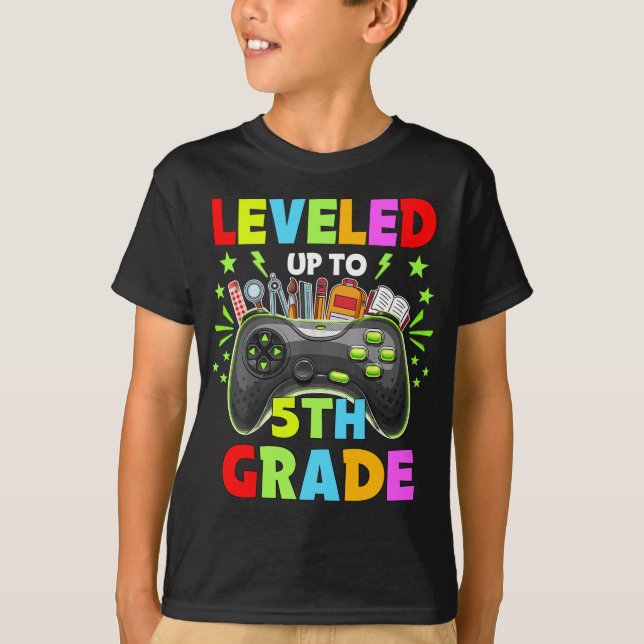 Camiseta Reproducción de video de hasta 5º grado de vuelta  (Anverso)