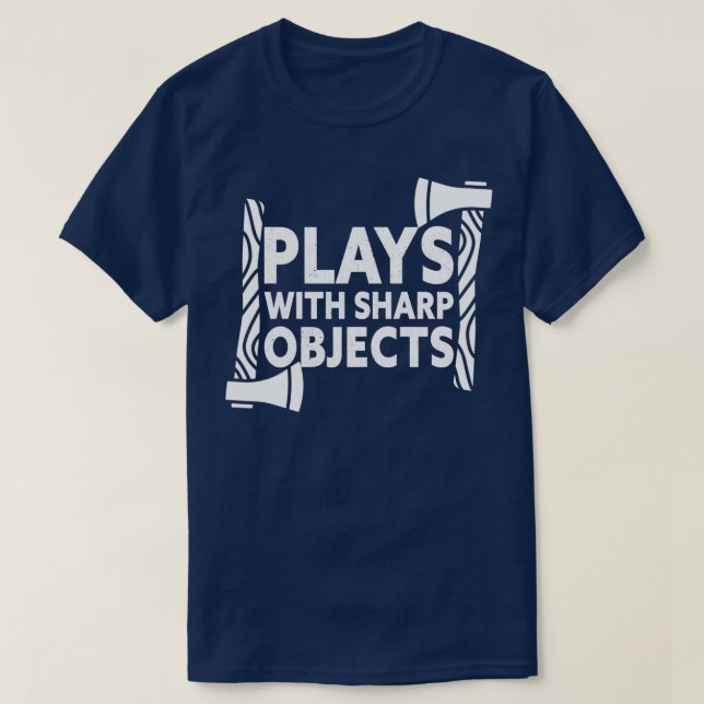 Camiseta Reproduce con objetos nítidos a la vez que lanza T (Diseño del anverso)