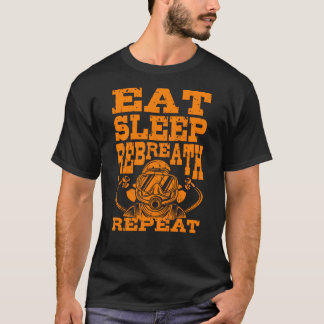 Camiseta Reproducir buzos técnicos de repetición del sueño 