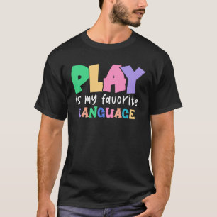 Camiseta Reproducir es mi lenguaje favorito de voz Thera