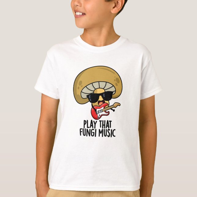 Camiseta Reproducir ese Hongi Music Funny Mushroom Pun (Anverso)