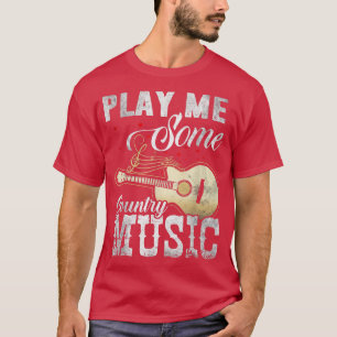 Camiseta Reproducir música country