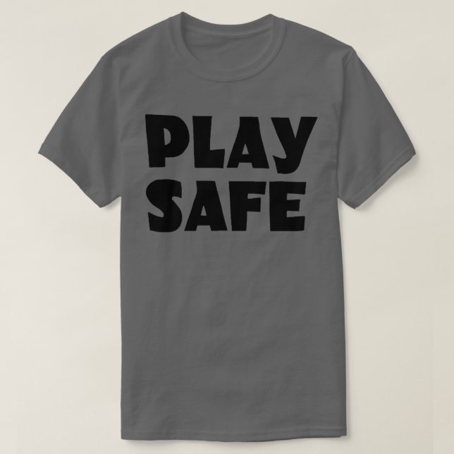 Camiseta Reproducir seguro (Diseño del anverso)