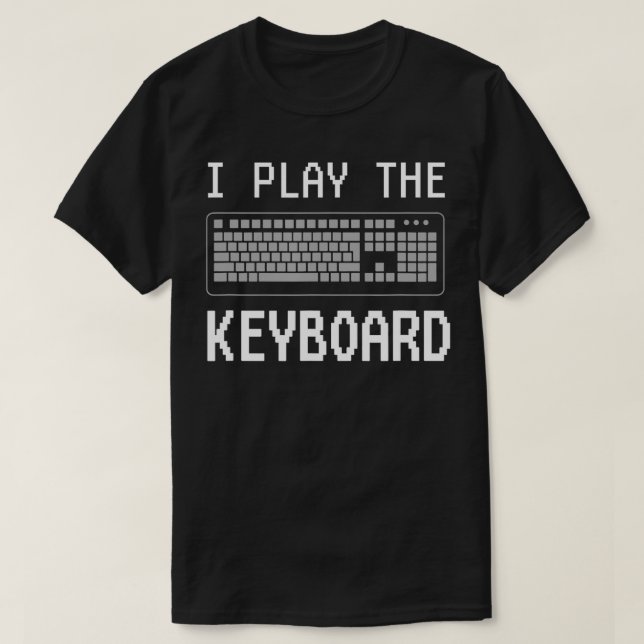 Camiseta Reproducir Teclado Funny Programmer Tech (Diseño del anverso)