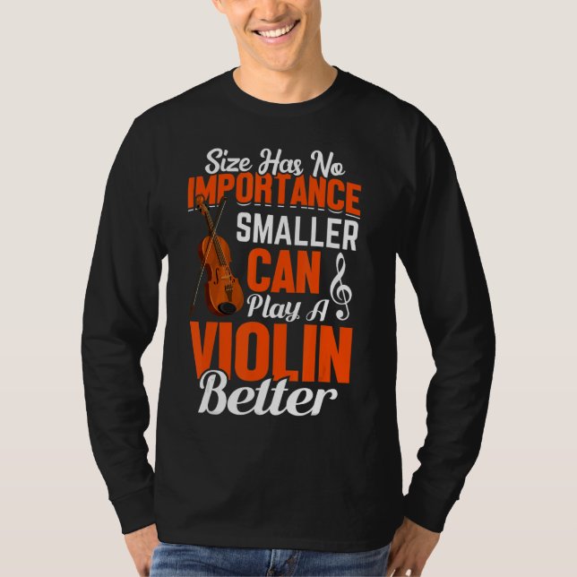Camiseta Reproducir un violín mejor (Anverso)