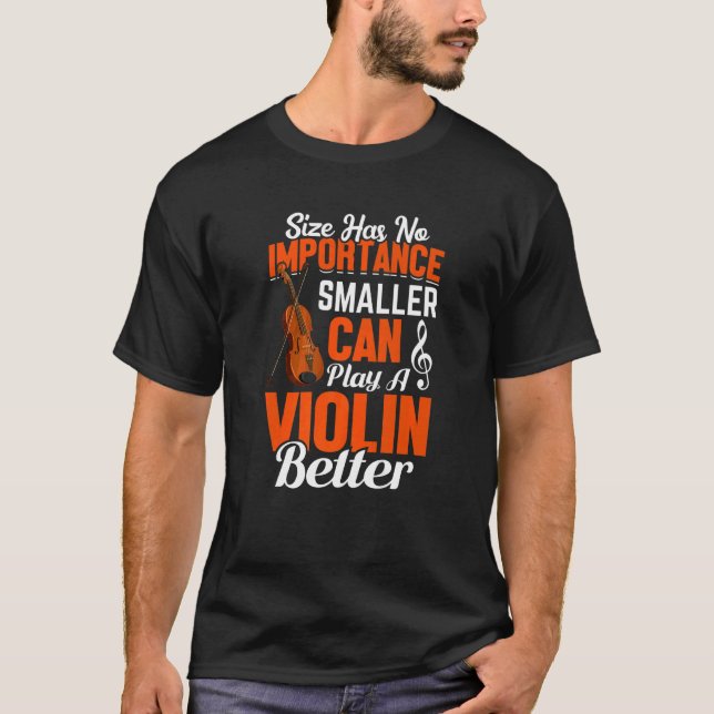 Camiseta Reproducir un violín mejor (Anverso)