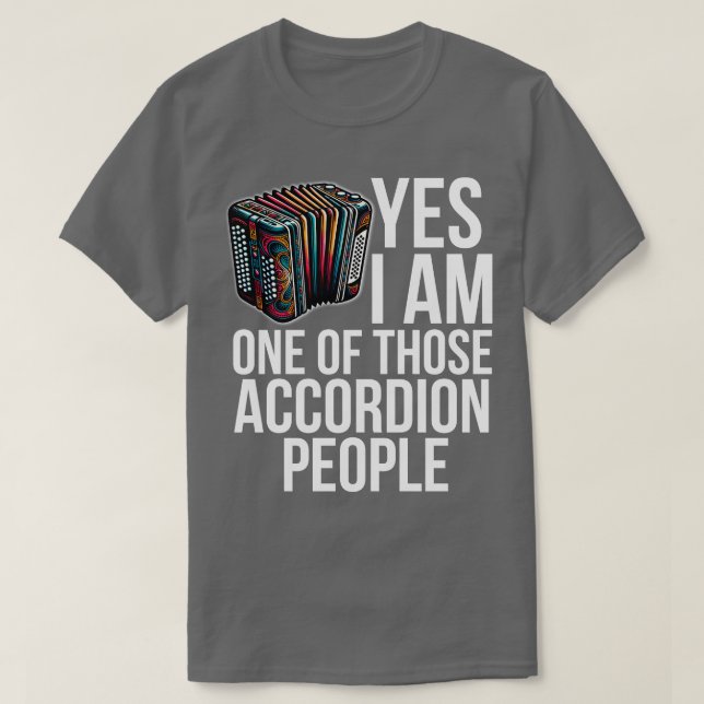 Camiseta Reproductor de acordeón (Diseño del anverso)