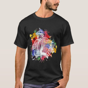Camiseta Reproductor de acordeón T Músico Tee