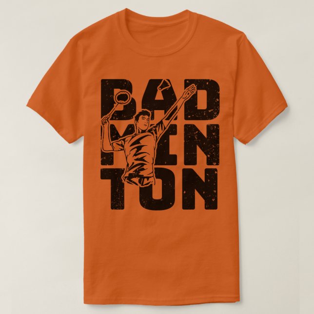Camiseta Reproductor de Badminton 1 (Diseño del anverso)