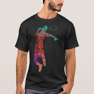 Camiseta Reproductor de Badminton colorido _ Raqueta del tr