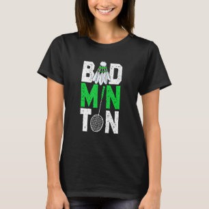 Camiseta Reproductor de Badminton Shuttlecock Racket