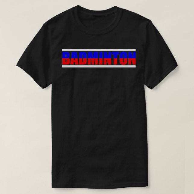 Camiseta Reproductor de Badminton T 2 (Diseño del anverso)