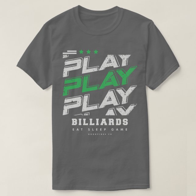 Camiseta Reproductor de Billiards (Diseño del anverso)