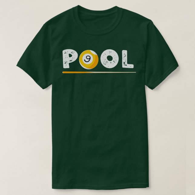 Camiseta Reproductor de Billiards Pool 9 (Diseño del anverso)
