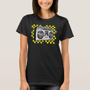 Camiseta Reproductor de casetes de radio boombox Hip Hop Mu
