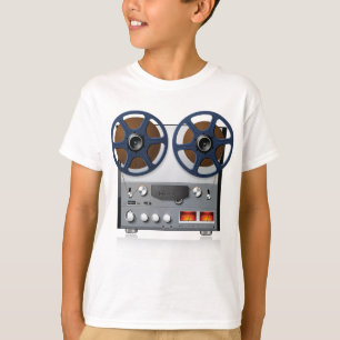 Camiseta Reproductor de cinta de carrete vintage para audió