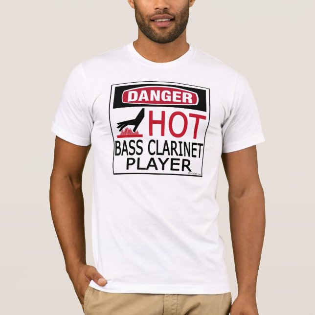 Camiseta Reproductor de Clarinet en caliente (Anverso)