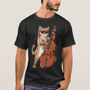 Camiseta Reproductor de doble trasero de gato