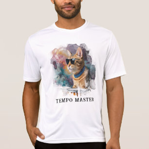 Camiseta *~* Reproductor de Guay Cat DRUM Hip AP91 Percussi