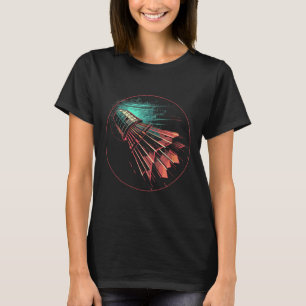 Camiseta Reproductor de lanzadera Badminton Steampunk