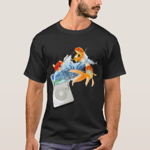 Camiseta Reproductor de MP3 Frutiger Aero Fish Y2K