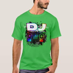 Camiseta Reproductor de música para amante de la música Dj 