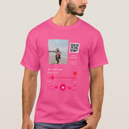 Camiseta Reproductor de música pareja personalizada código 