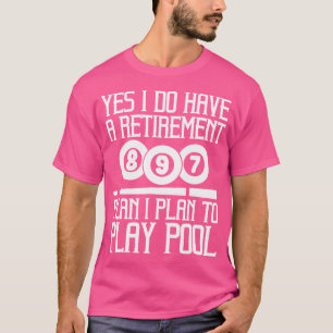 Camiseta Reproductor De Piscina De Snooker Y Billar De Bill