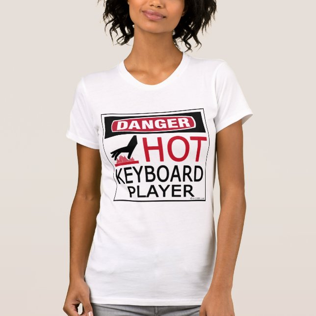 Camiseta Reproductor de teclado caliente (Anverso)